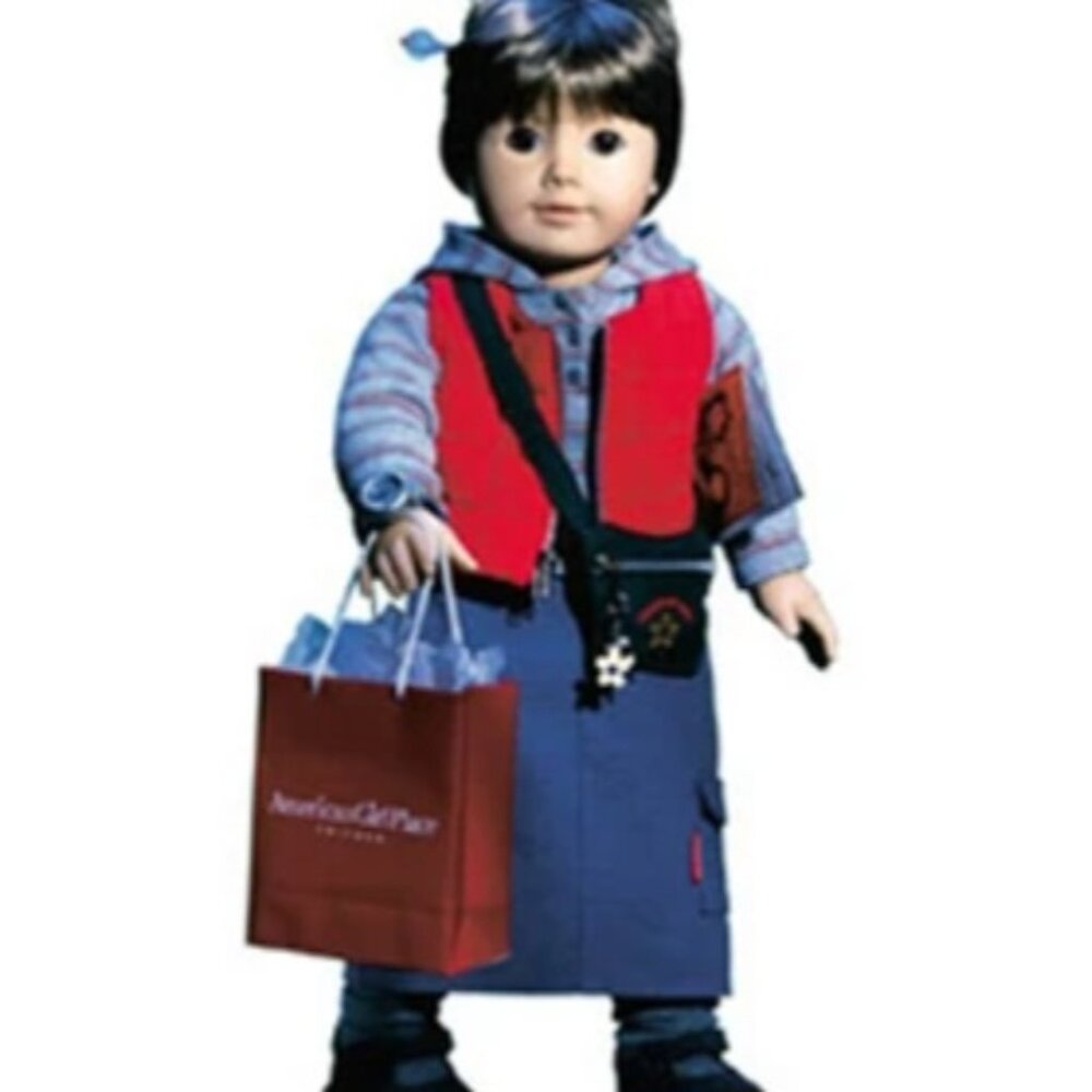 American Girl Urban Outfit Steel Blue Cargo Skirt Only (Retired, Early 2000s)